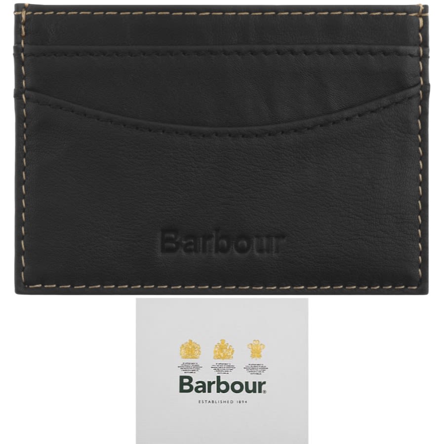 Alternative Image for ProductBarbour Leather Card Holder Black1